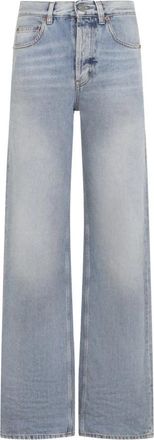 Saint Laurent Neo 90s Baggy Jeans - Dames - Loose Fit Jeans - Blauw - W28 - Katoen - Jeans