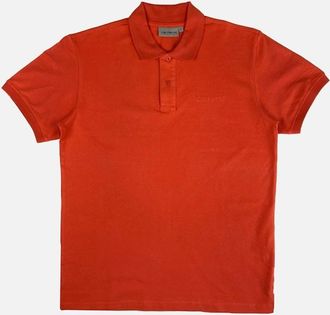 Carhartt Work in Progress Mens Carhartt WIP Coral Red Script Polo Shirt - Size: 36