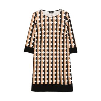 Clips Short Dresses, female, Black, Size: XL Abito midi con stampa geometrica