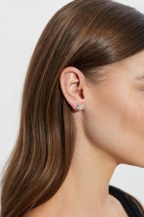 Marc Jacobs Earrings With Shimmering Crystals, Womens, Silver