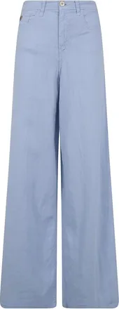 Lois Broeken, Dames, Blauw, W27, Wide Broeken