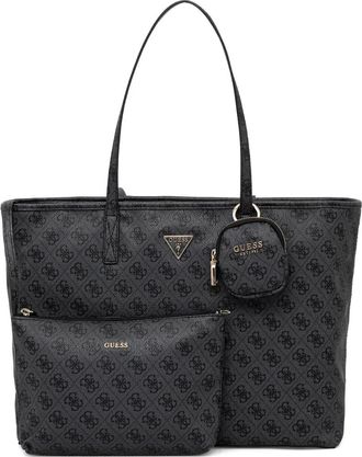 Guess Co monogram-pattern tote bag - Nero
