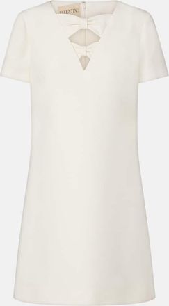 Valentino Crepe Couture bow-detail minidress