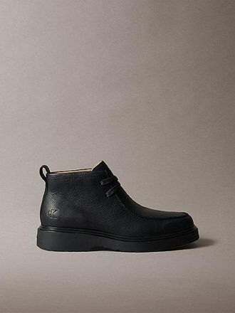 Calvin Klein Botas Desert De Piel Con Tacos Y Puntera Delantal