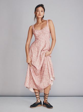 Twik Womens Open-back balconette maxi dress In supporting of Tel-jeunes & Jack.org