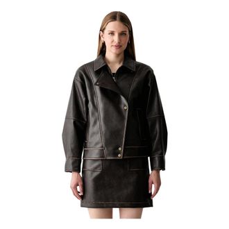 Liu Jo Chaqueta Ramoneska - Jackets - Mujer - Marr&oacute;n - XS
