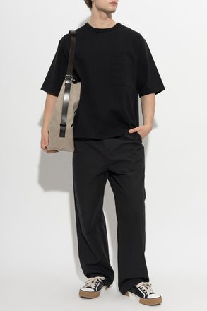 Christophe Lemaire T-shirt With Pocket, Mens, Black
