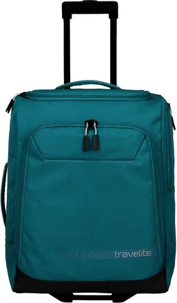Travelite Koffer TRAVELITE Kick Off S, Damen, Gr. B/H/T: 55cm x 40cm x 20cm 44 l, blau (petrol), Polyester, Koffer Koffer