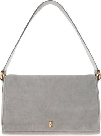 By Malene Birger Lelou Bag - Dames - Schoudertassen - Grijs - ONE Size - Leer - Tassen