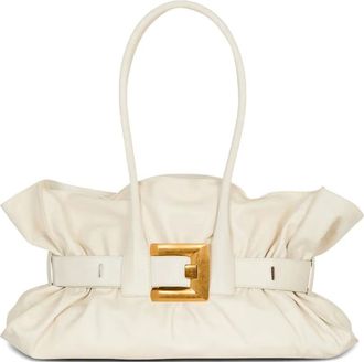 Balmain Borsa a spalla Anthem grande - Bianco