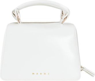Marni Witte handtas voor vrouwen in gecoate stof - Dames - Handtassen - Wit - ONE Size - Polyester - Tassen