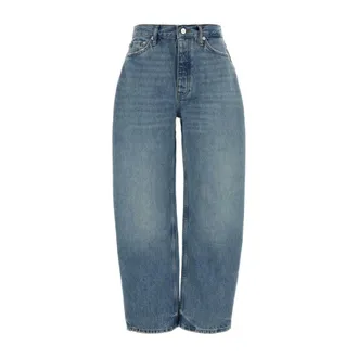 Anine Bing Loose-fit Jeans, female, Blue, Size: W27 Hugh Wide-leg Jeans