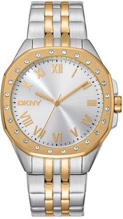 DKNY Two-Tone Bracelet Watch in 2 Tone Ss/g at Nordstrom Rack