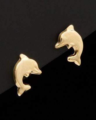 Italian Gold, Inc 14K Italian Gold Dolphin Studs