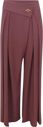 Rinascimento Pantalone a palazzo - Dames - Wijde Broeken - Rood - S - Broeken