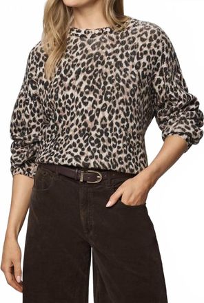 Splendid Delaney Crewneck Sweater In Leopard