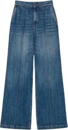 Twinset Wide Jeans - Dames - Loose Fit Jeans - Blauw - W28 - Denim - Jeans