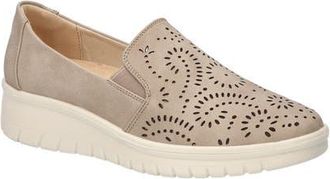 Easy Street Ying Perforated Slip-On Sneaker in Natural at Nordstrom, Size 7.5