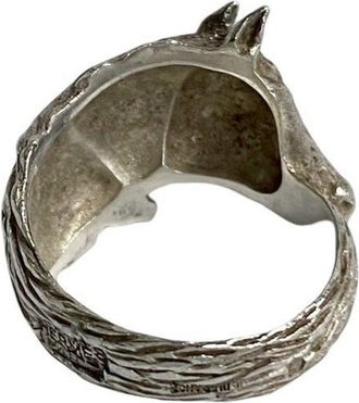 Hermès Silver Silver 925 Band Ring (Pre-Owned)