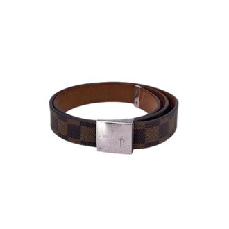 Louis Vuitton Pre-owned Brown Damier Canvas Belt - female - Louis Vuitton Vintage - Vintage Belts - Brown - ONE SIZE - Pre-owned