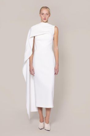 Roksanda Ilincic Edith Crepe Bridal Dress in Ivory at Nordstrom, Size 10