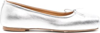 Aeyde Gabriella Laminated Silver flats