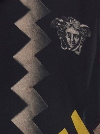 Versace Mens Shirt Silk Multicolour