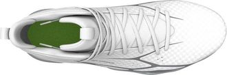 Under Armour Mens Spotlight Hammer Football Cleats, (100) White/Metallic Silver/Metallic Silver, 12