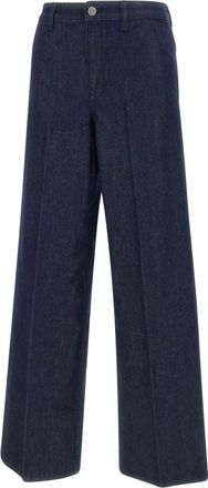 Theory Wide St Trsr Midnight Blue Jeans - female - Theory - Wide Trousers - Blue - W25 - Trousers