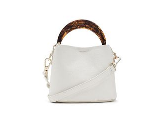 Dune London Dharla Cross Body Womens Handbags White, Leather