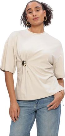 Second Female Dames, Tops, Beige, Maat: M