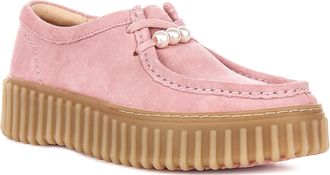 Clarks Torhill Bee Womens Ribbed Outsole Soft Adj Laces Shoes (Rose, UK Footwear Size System, Adult, Women, Numeric, Medium, 6)