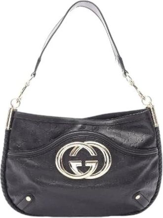 Gucci Pre-owned Borsa a Spalla Interlocking G Guccissima in Pelle - - Pre-owned - Donna - Nero - ONE SIZE