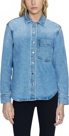 Pistola Denim Liv Long Sleeve Denim Shirt In Fonda