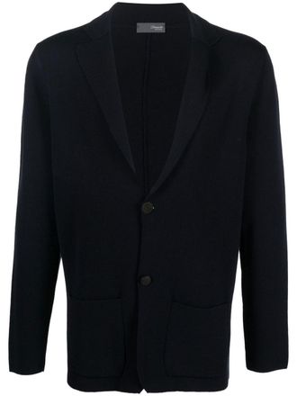Drumohr Cardigan con scollo a V - Blu