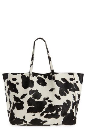 Mansur Gavriel Juno Calf Hair Tote in Printed Pony Hair at Nordstrom