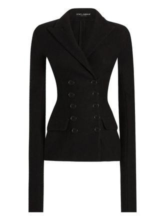 Dolce & Gabbana Black Double-Breasted Blazer