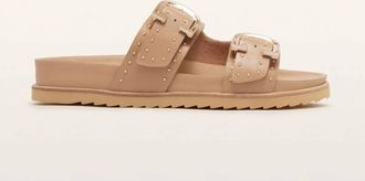 FRANKiE4 Womens Deon Stud Sandal In Camel