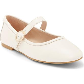 Stuart Weitzman Freya Mary Jane Flat in Seashell at Nordstrom Rack, Size 8.5
