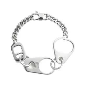 Maison Margiela Accessoires, Heren, Grijs, L, Flesdop Armband