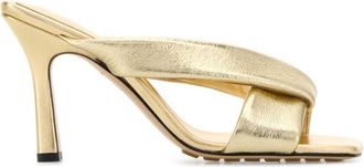 Bottega Veneta Golden Leather Heels