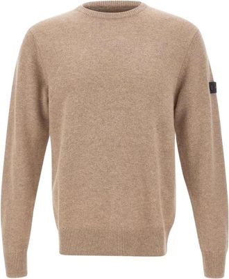 Peuterey Gediz Ronde Hals Trui - Heren - Ronde hals truien - Beige - XL - Truien & Vesten