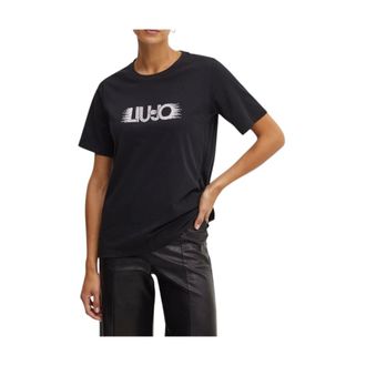 Liu Jo T-Shirts, female, Black, Size: XS Jersey T-Shirt