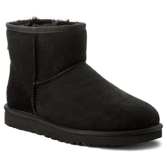 UGG Classic Mini Suede Mens Ankle Boots - Black - Size:UK 10
