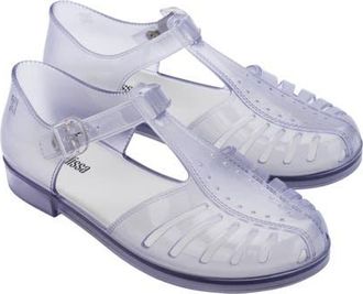 Melissa Aranha 79 II Fisherman Sandal in Clear/white at Nordstrom, Size 10
