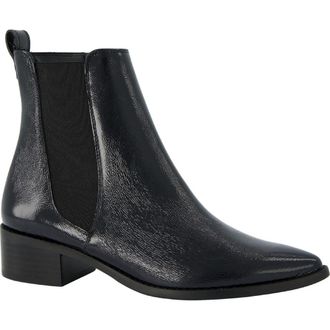 Paul Green Celina Pointed Toe Bootie in Black Crinkled Patent at Nordstrom Rack, Size 9Us / 6.5Uk