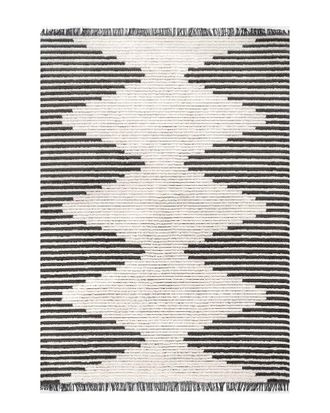 nuLOOM Morgan Contemporary Diamond Soft Shag Fringe Rug