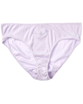Hanro Hanro Floral Embroidered Hi-Cut Brief