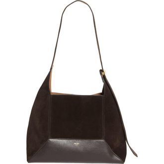 Jimmy Choo London Diamond Leather Hobo in Coffee/Gold at Nordstrom