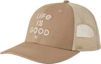 Life is good Stacked Trucker Hat